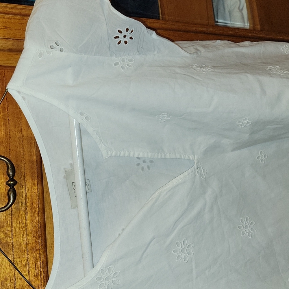 Loft cotton Ruffled sleeve Tunic - Picture 2 of 10